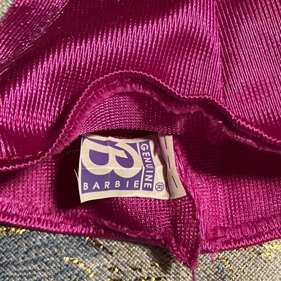 Vintage 90s Genuine Barbie Party Dress Purple Tag - Picture 5 of 5